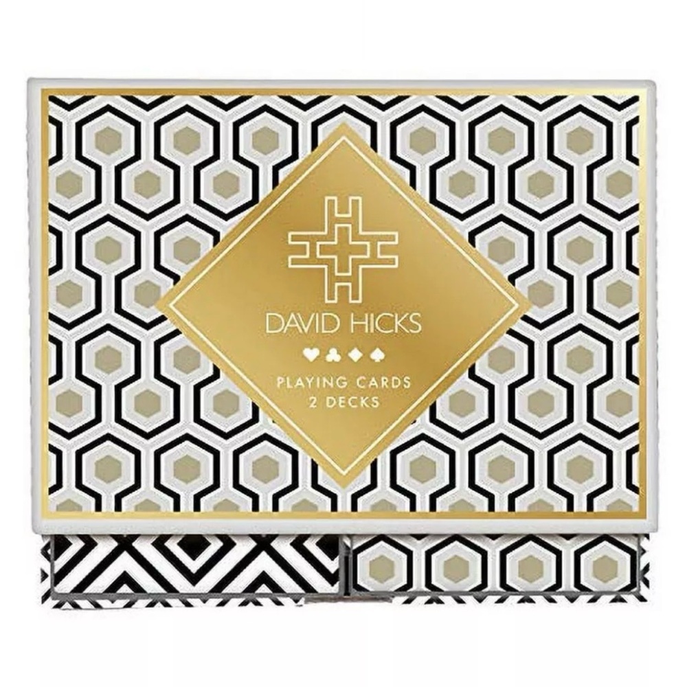 New Galison David Hicks Geometric Playing Cards - Set of 2 Decks